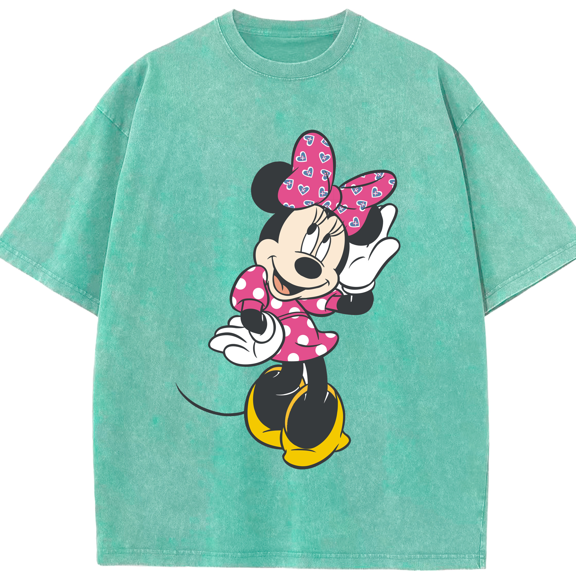 （画像用） ミッキーマウス Mickey Mouse 綿100% ヴィンテージ風 半袖Tシャツ（フロントプリント）